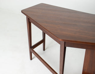Bertha Schaefer Sculptural Walnut Desk for M. Singer & Sons, 1950s