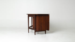 Bertha Schaefer Sculptural Walnut Desk for M. Singer & Sons, 1950s