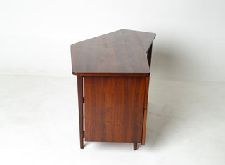 Bertha Schaefer Sculptural Walnut Desk for M. Singer & Sons, 1950s