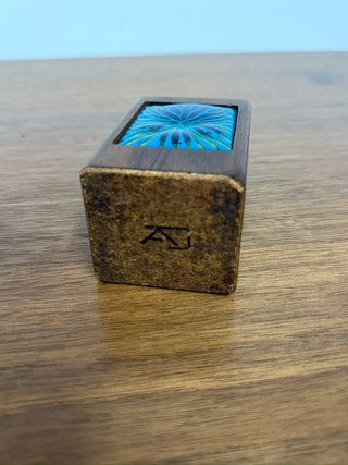 Annemarie Davidson Ghostline Enamel and Wood Lighter and Box