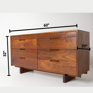 George Nakashima Studio Craft 8 Drawer Dresser