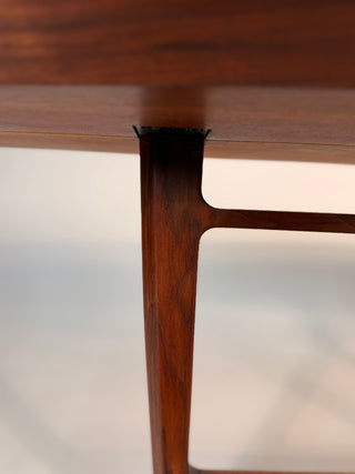 Edward Wormley Janas Coffee Table with Tiffany Glass Tiles for Dunbar