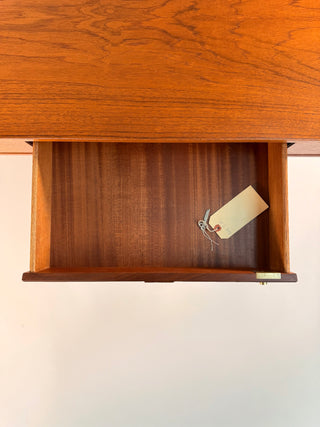 - Peter Lovig Mid Century Danish Teak Flip Top Desk