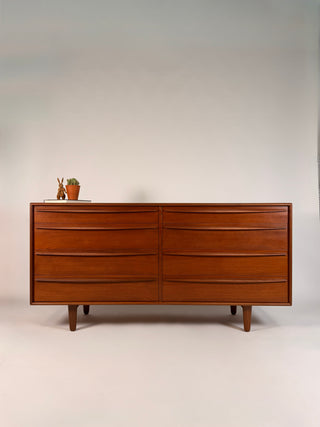 Danish Modern 8 Drawer Dresser by Lyby Mobler