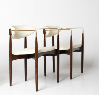 Set of Four Dan Johnson "Viscount" Arm Chairs
