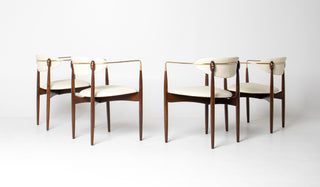 Set of Four Dan Johnson "Viscount" Arm Chairs