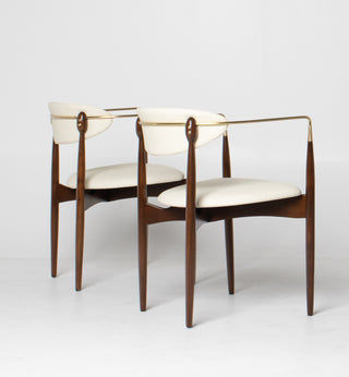 Set of Four Dan Johnson "Viscount" Arm Chairs
