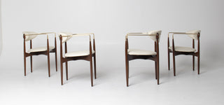 Set of Four Dan Johnson "Viscount" Arm Chairs