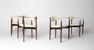 Set of Four Dan Johnson "Viscount" Arm Chairs