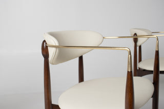 Set of Four Dan Johnson "Viscount" Arm Chairs