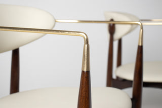 Set of Four Dan Johnson "Viscount" Arm Chairs