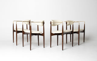 Set of Four Dan Johnson "Viscount" Arm Chairs