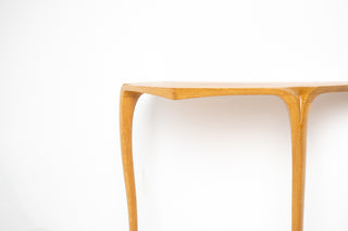 David Ebner Wall-Mounted Console Table in Australian Lacewood | Studio Craft, c. Late 20th Century