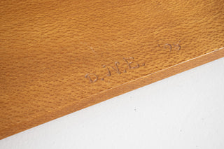 David Ebner Wall-Mounted Console Table in Australian Lacewood | Studio Craft, c. Late 20th Century