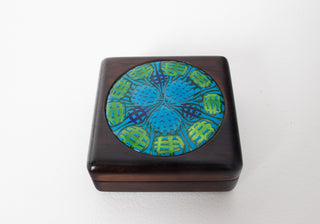 Ghostline Enamel Rosewood Box by Anna Marie Davidson