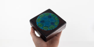 Ghostline Enamel Rosewood Box by Anna Marie Davidson