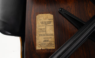 3rd Generation Eames Lounge Chair and Ottoman in Brazilian Rosewood & Black Leather