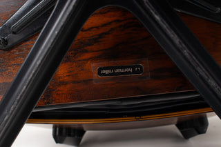 3rd Generation Eames Lounge Chair and Ottoman in Brazilian Rosewood & Black Leather