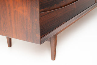 Arne Vodder Brazilian Rosewood Dresser with Sculptural Drawer Fronts