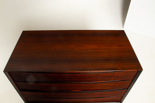 Rare Arne Vodder 4-Drawer Dresser in Brazilian Rosewood