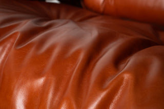 Eames Lounge Chair & Ottoman by Herman Miller - 3rd Generation in Orange Leather