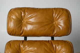 Eames Lounge Chair & Ottoman – 3rd Generation in Brazilian Rosewood and Full Aniline Yellow Leather