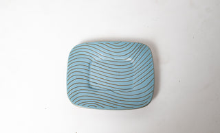 Jane and Gordon Martz Ceramic Catch-All Dish, 1960s — Blue Glaze