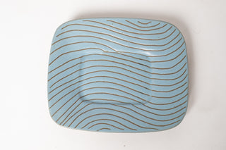 Jane and Gordon Martz Ceramic Catch-All Dish, 1960s — Blue Glaze