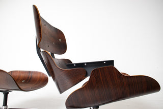1st Generation Eames Lounge Chair and Ottoman with Bootglides Avalible for custom leather choice