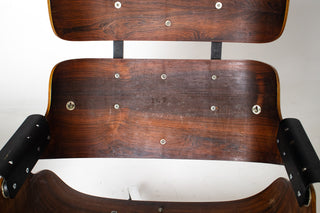 1st Generation Eames Lounge Chair and Ottoman with Bootglides Avalible for custom leather choice