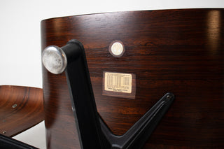 1st Generation Eames Lounge Chair and Ottoman with Bootglides Avalible for custom leather choice