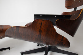 1st Generation Eames Lounge Chair and Ottoman with Bootglides Avalible for custom leather choice