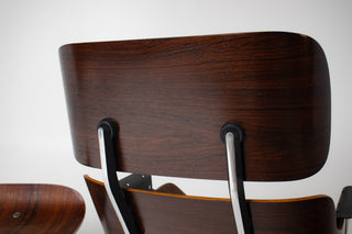 1st Generation Eames Lounge Chair and Ottoman with Bootglides Avalible for custom leather choice