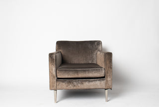 In Process: Edward Wormley Lounge Chair for Dunbar, Model 4872A — Solid Brass Legs