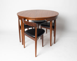 Hans Olsen Expandable Roundette with Six Chairs