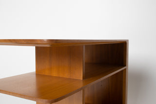 Pair of Brown Saltman Three-Tier Side Table