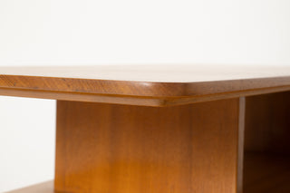 Pair of Brown Saltman Three-Tier Side Table