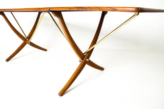 Hans Wegner AT-304 “Sabre Leg” Dining Table for Andreas Tuck, Denmark, 1950s