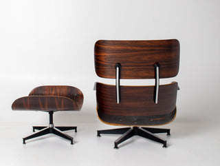 In Process: 3rd Generation Eames Lounge Chair and Ottoman in Brazilian Rosewood
