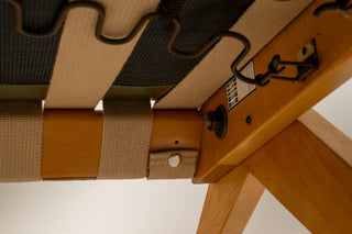 Rare Pair of Pierre Jeanneret "Scissors" Lounge Chairs for Knoll in Moss Green Leather