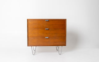 George Nelson Basic Series 3 Drawer Dresser in Walnut