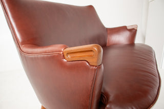 Hans Weger CH72 Sofa in Oxblood Leather