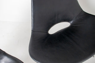 Pair of "Scimitar" Lounge Chairs by Preben Fabricius and Jørgen Kastholm