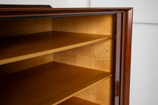 Arne Vodder Rosewood Credenza with Blue & White Drawers, Denmark, 1960