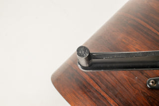 Early 1st Generation Eames Lounge Chair and Ottoman in Rosewood and Black Leather