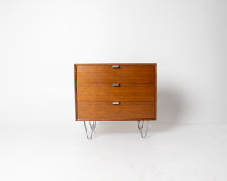 George Nelson Basic Series 3 Drawer Dresser in Walnut