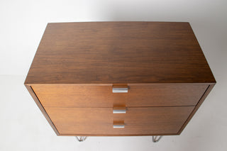 George Nelson Basic Series 3 Drawer Dresser in Walnut