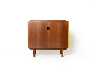 Finn Juhl Cabinet for Baker in Walnut & Maple Circa 1960s