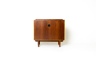 Finn Juhl Cabinet for Baker in Walnut & Maple Circa 1960s