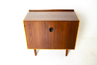 Finn Juhl Cabinet for Baker in Walnut & Maple Circa 1960s